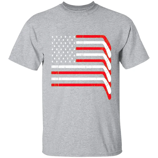 Hockey Stick Usa American Flag 2026 Shirt - Image 9