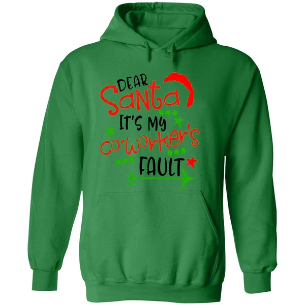 Hodear Santa Its My Coworkers Fault Hoodie - Image 2