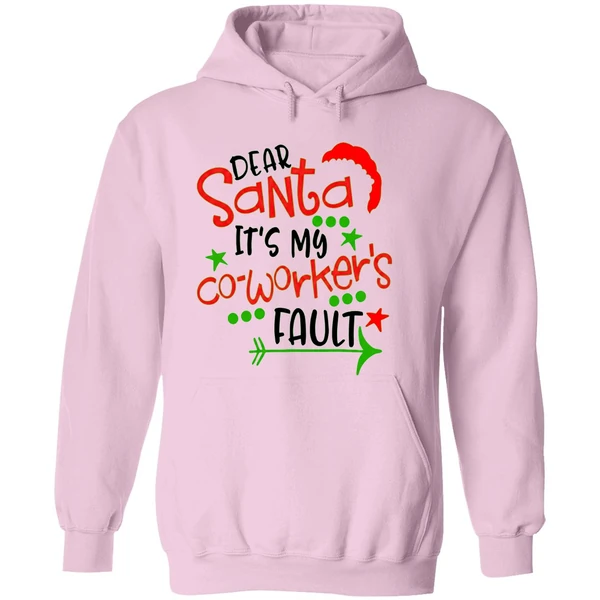 Hodear Santa Its My Coworkers Fault Hoodie - Image 5