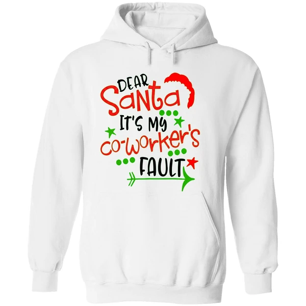 Hodear Santa Its My Coworkers Fault Hoodie - Image 8