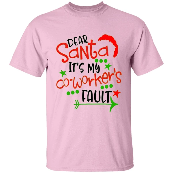Hodear Santa Its My Coworkers Fault Shirt - Image 2