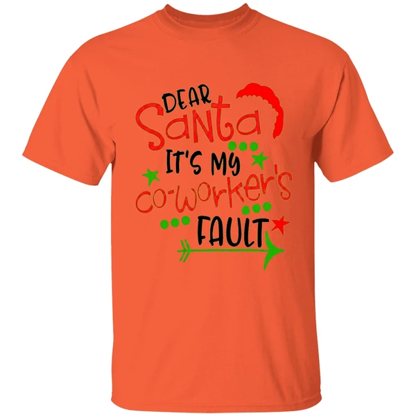 Hodear Santa Its My Coworkers Fault Shirt - Image 3