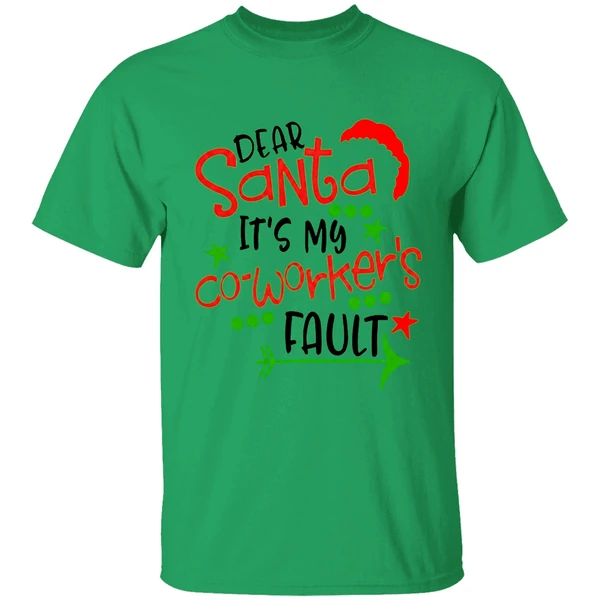 Hodear Santa Its My Coworkers Fault Shirt - Image 8