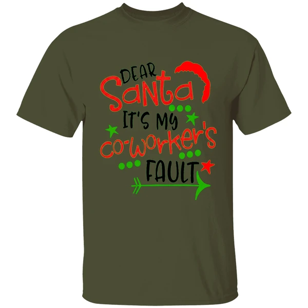 Hodear Santa Its My Coworkers Fault Shirt - Image 9