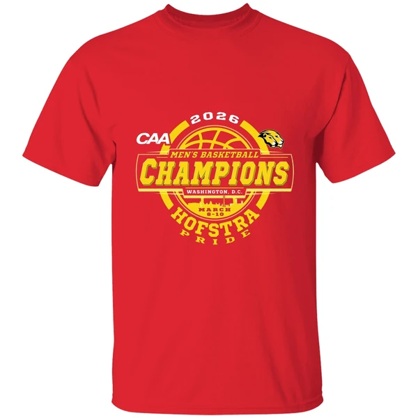 Hofstra University Pride 2026 Caa Mens Basketball Tournament Champions Shirt - Image 7