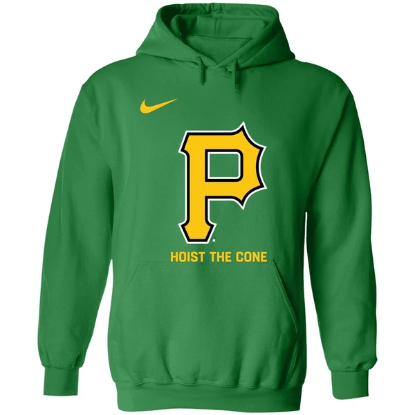 Hoist The Cone Pittsburgh Pirates Nike Logo Hoodie - Image 2