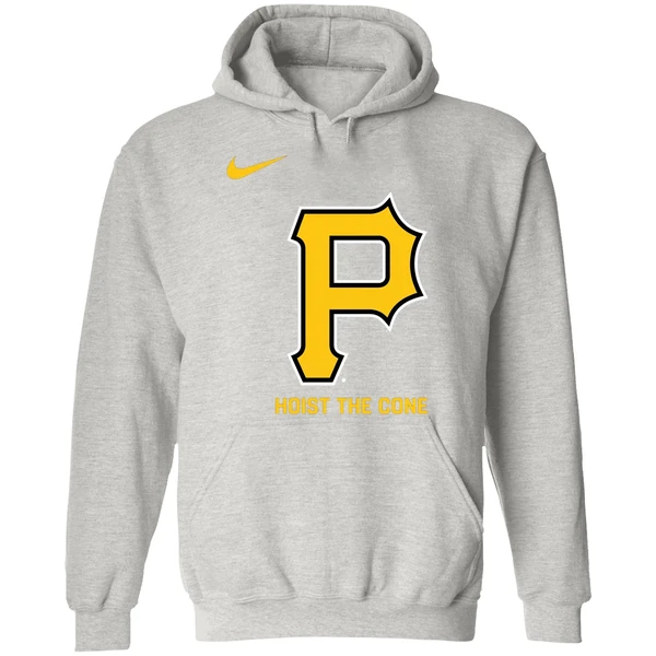 Hoist The Cone Pittsburgh Pirates Nike Logo Hoodie - Image 9