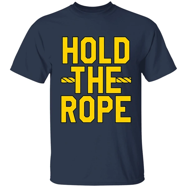 hold the rope rich rodriguez west virginia shirt navy