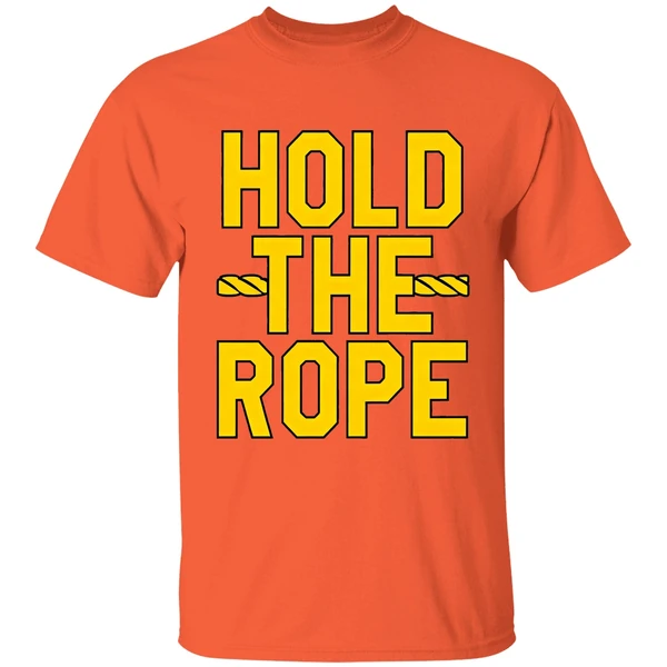 hold the rope rich rodriguez west virginia shirt orange
