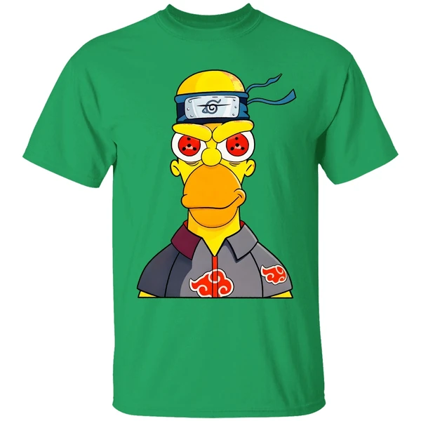 Homer Uchiha Simpson Cartoon Shirt - Image 2