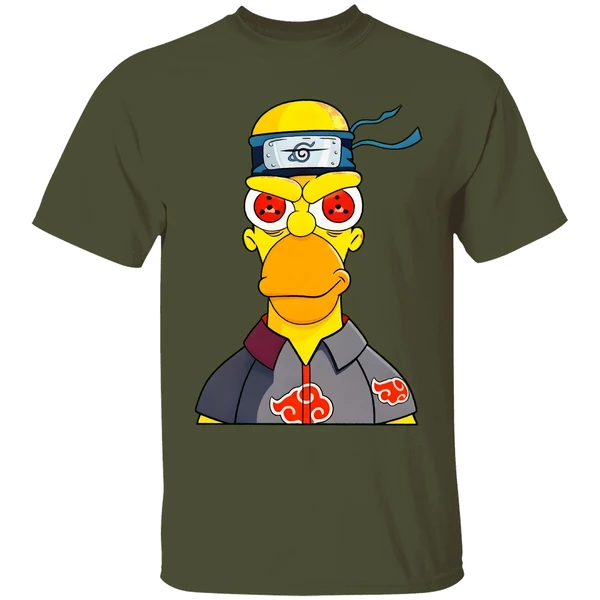 Homer Uchiha Simpson Cartoon Shirt - Image 4