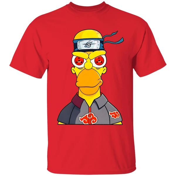Homer Uchiha Simpson Cartoon Shirt - Image 7