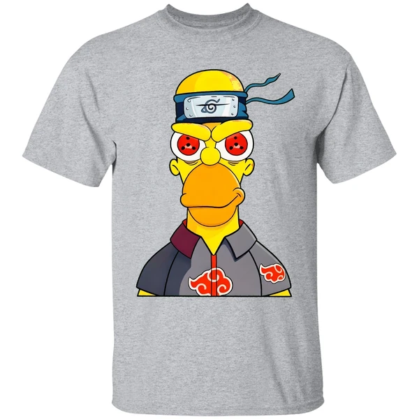 Homer Uchiha Simpson Cartoon Shirt - Image 9