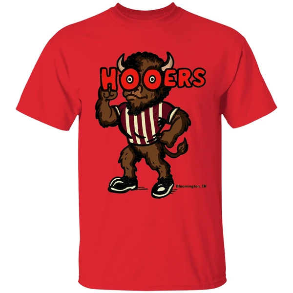 hoosier the bison indiana hoosiers football nfl 2025 shirt red