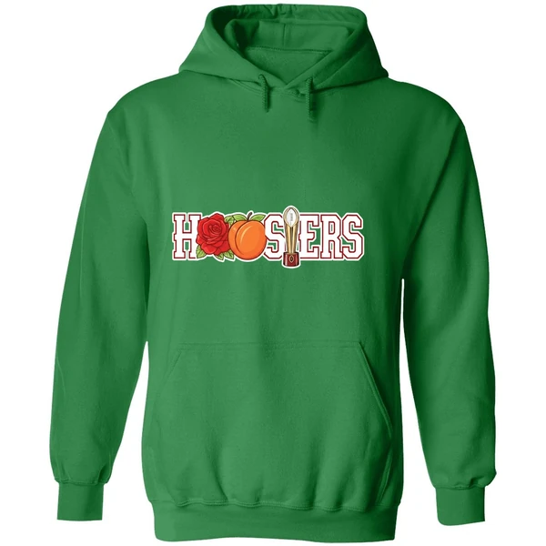 Hoosiers Rose Peach And College Football Trophy Hoodie - Image 2