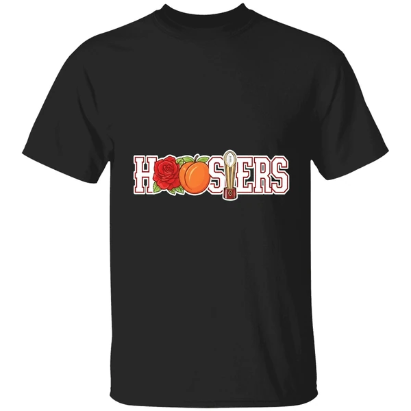 Hoosiers Rose Peach And College Football Trophy Shirt