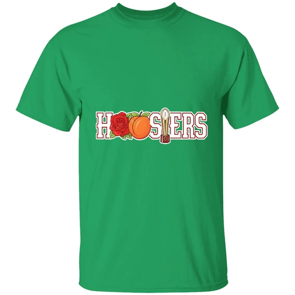 Hoosiers Rose Peach And College Football Trophy Shirt - Image 2