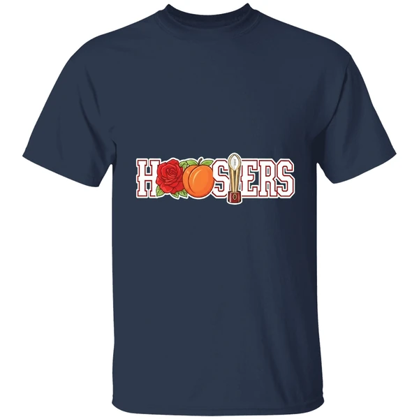 hoosiers rose peach and college football trophy shirt navy