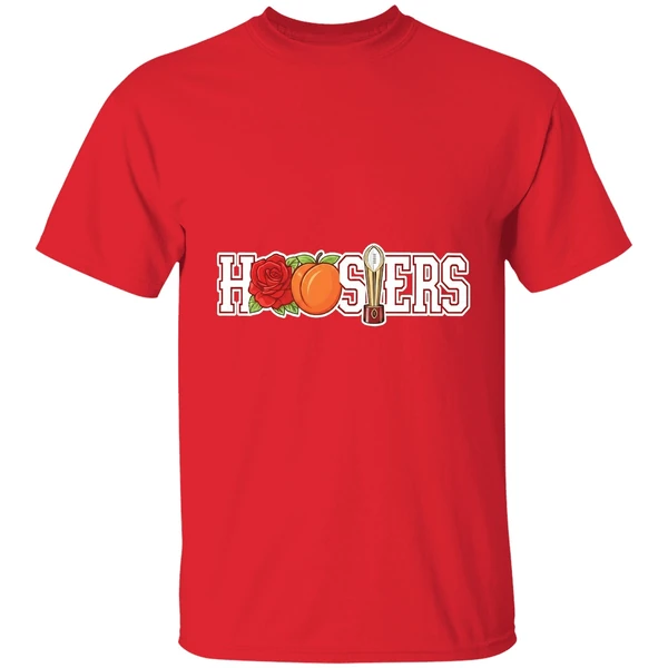 Hoosiers Rose Peach And College Football Trophy Shirt - Image 7