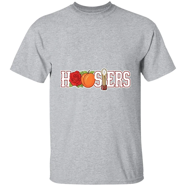 Hoosiers Rose Peach And College Football Trophy Shirt - Image 9