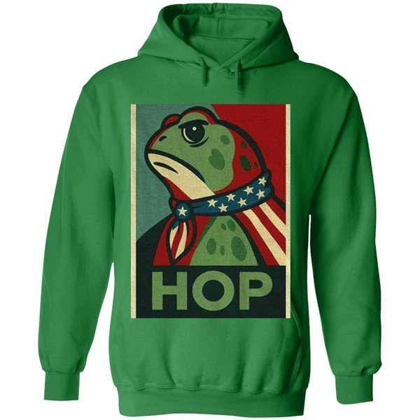 Hop No Hope Without Hop I Resist Portland Frog Hoodie - Image 2