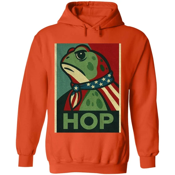 Hop No Hope Without Hop I Resist Portland Frog Hoodie - Image 6