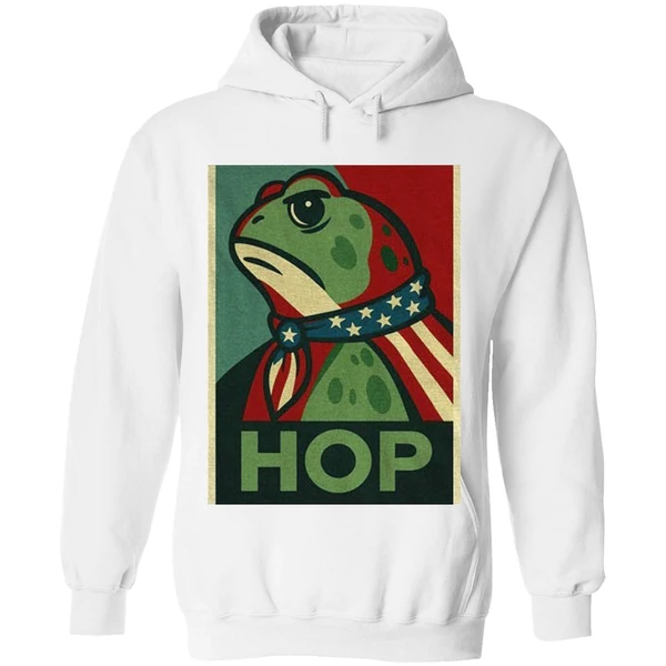 Hop No Hope Without Hop I Resist Portland Frog Hoodie - Image 8
