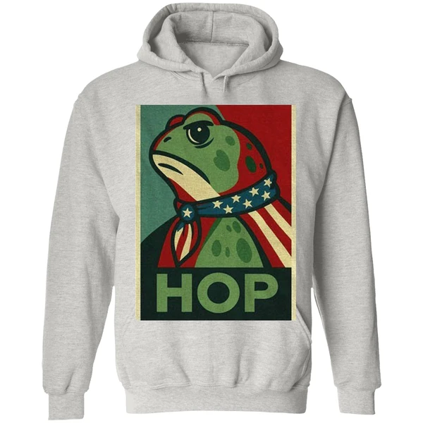 Hop No Hope Without Hop I Resist Portland Frog Hoodie - Image 9