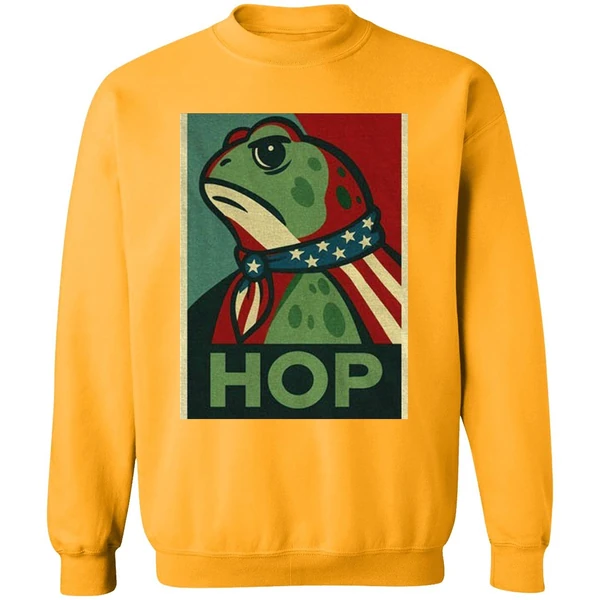 Hop No Hope Without Hop I Resist Portland Frog Sweatshirt - Image 2