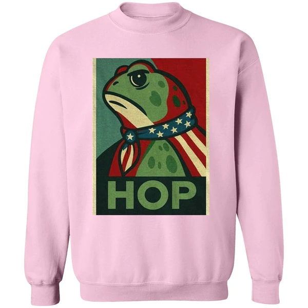 Hop No Hope Without Hop I Resist Portland Frog Sweatshirt - Image 5