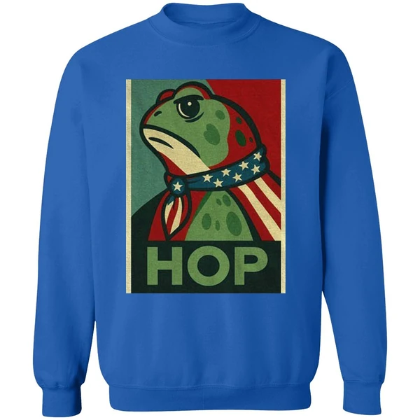 Hop No Hope Without Hop I Resist Portland Frog Sweatshirt - Image 8