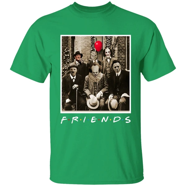 Horror Characters Friends Shirt - Image 2
