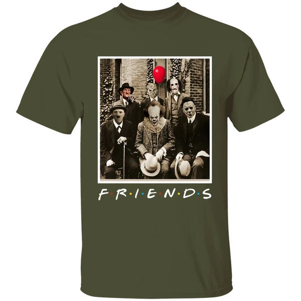 Horror Characters Friends Shirt - Image 4