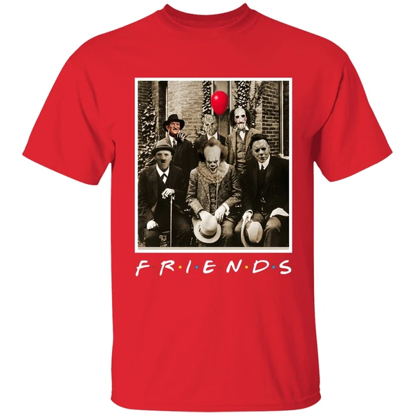 Horror Characters Friends Shirt - Image 7
