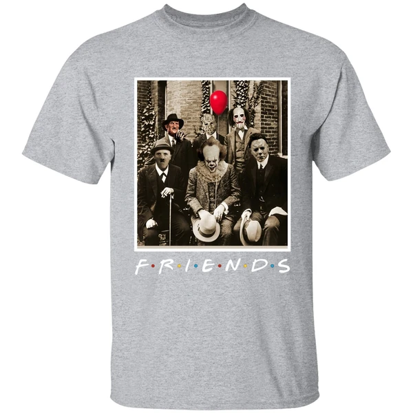 Horror Characters Friends Shirt - Image 9
