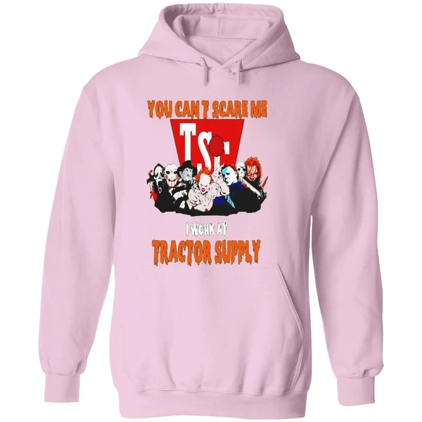 Horror Movies You Cant Scare Me I Work At Tractor Supply Hoodie - Image 5