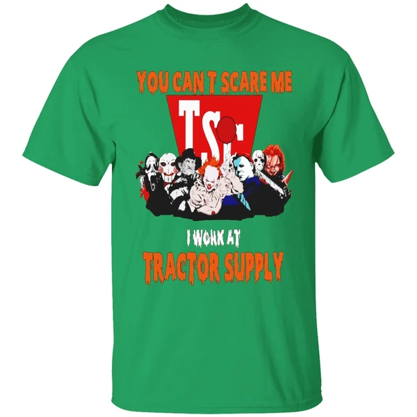 Horror Movies You Cant Scare Me I Work At Tractor Supply Shirt - Image 2