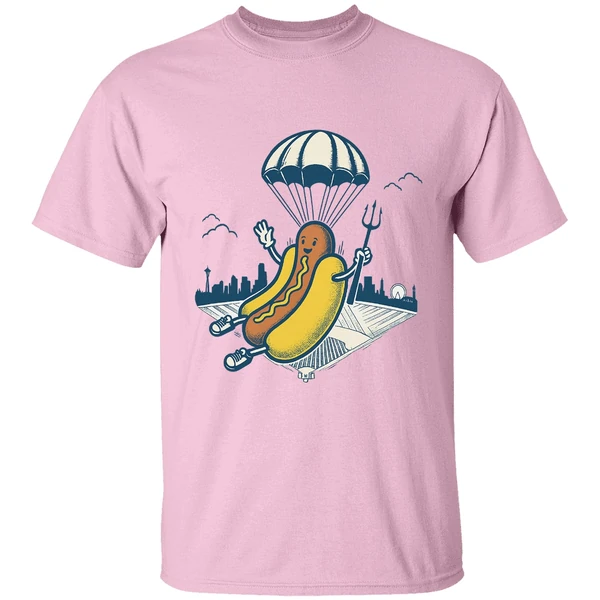 Hot Dog Parachute Drop Holding Trident Seattle Mariners Mlb Baseball 2025 Shirt Hot Dog Parachute Drop Holding Trident Seattle Mariners Mlb Baseball 2025 Shirt