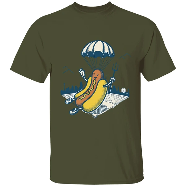 Hot Dog Parachute Drop Holding Trident Seattle Mariners Mlb Baseball 2025 Shirt - Image 3