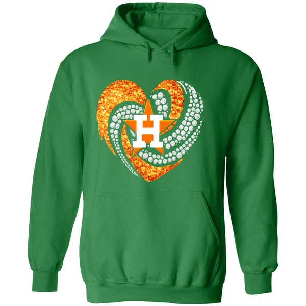 Houston Astros Heart Bling Hoodie - Image 2