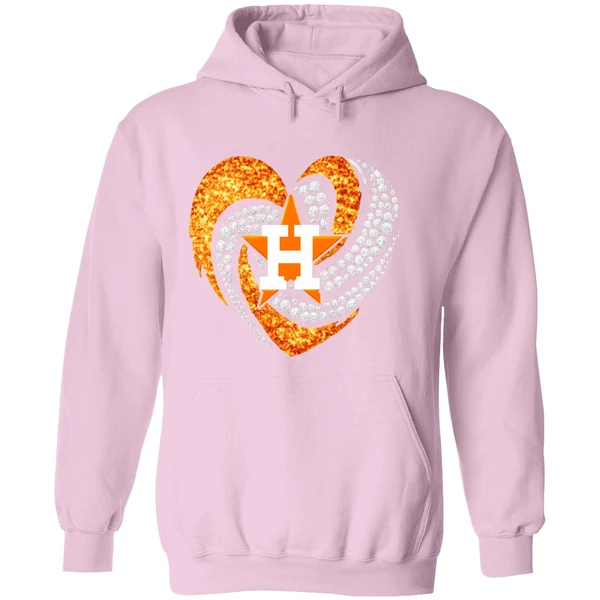 Houston Astros Heart Bling Hoodie - Image 5