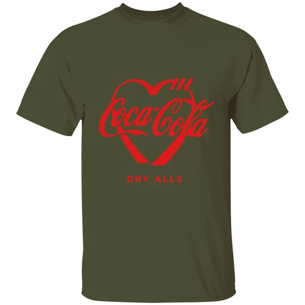 human made cocacola graphic logo shirt militarygreen