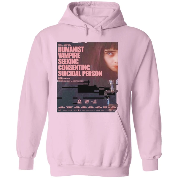 Humanist Vampire Seeking Consenting Suicidal Person Poster Hoodie - Image 5