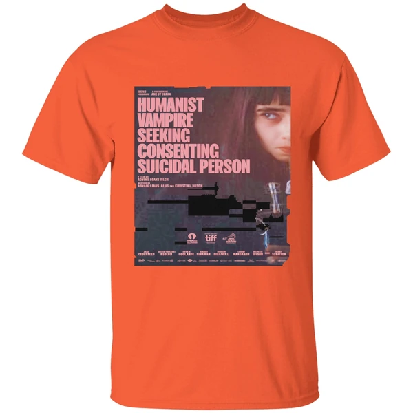 Humanist Vampire Seeking Consenting Suicidal Person Poster Shirt - Image 6