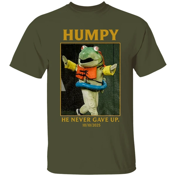 Humpy Salmon Seattle Mariners Mlb Baseball He Never Gave Up 10 10 2025 Shirt - Image 3