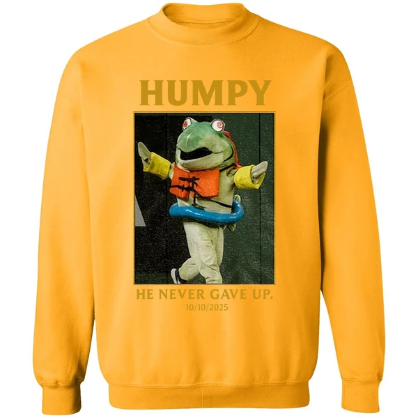 Humpy Salmon Seattle Mariners Mlb Baseball He Never Gave Up 10 10 2025 Sweatshirt - Image 2