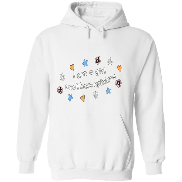 I Am A Girl And I Have Opinions Hoodie - Image 8