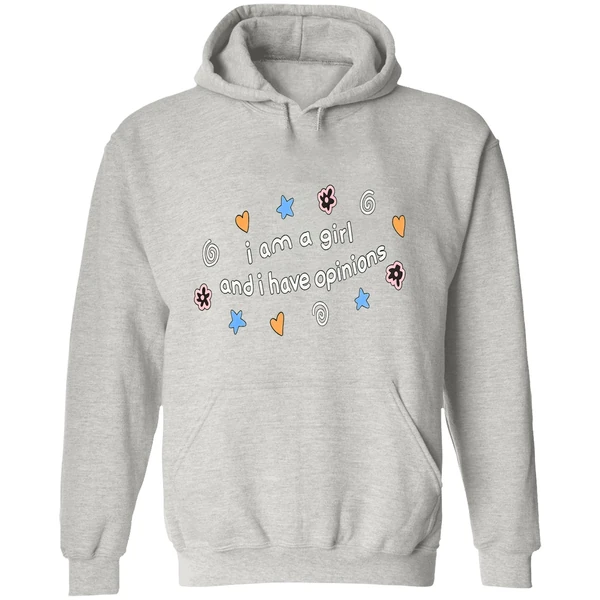 I Am A Girl And I Have Opinions Hoodie - Image 9