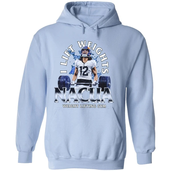 I Lift Weights Nacua Weight Lifting Gym Hoodie - Image 4