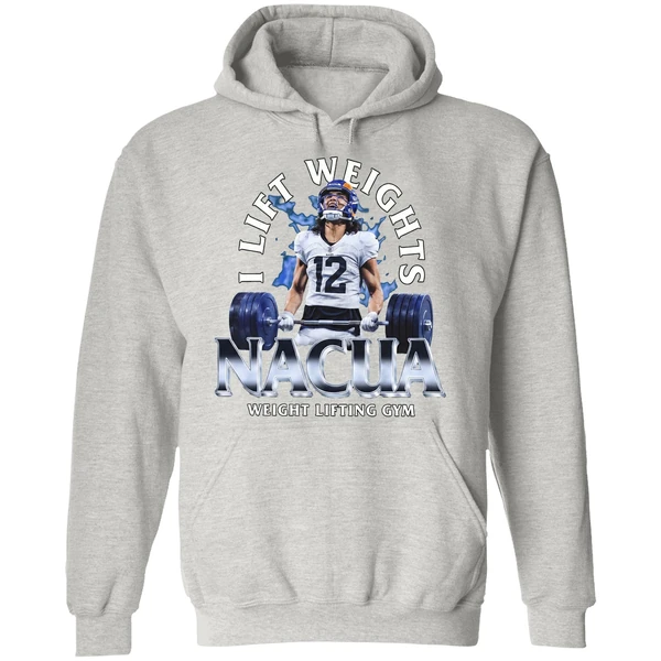 I Lift Weights Nacua Weight Lifting Gym Hoodie - Image 9